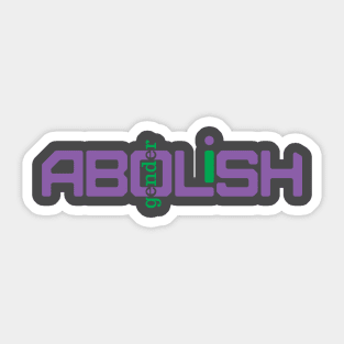 Abolish gender Sticker